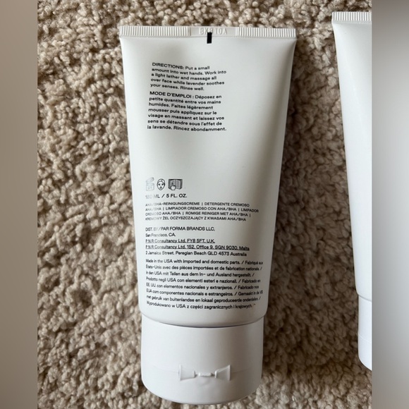 NIB Bad Habit Skincare AHA/BHA Creamy Cleanser & Glycolic Night Cream 💜 - Picture 3 of 11